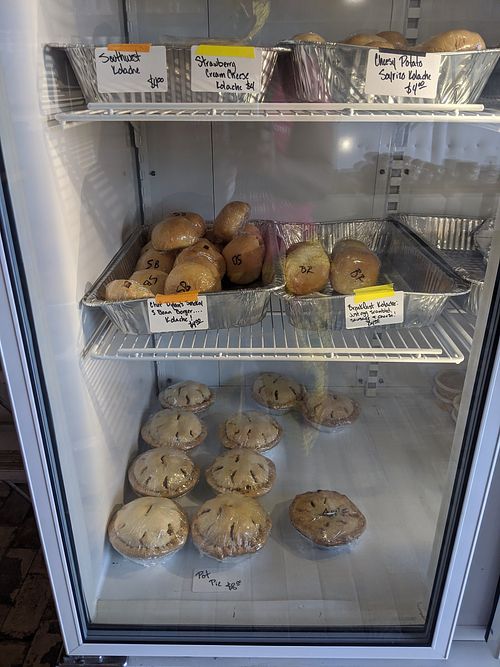 Grab & go cooler case at Sinfull Bakery in Houston