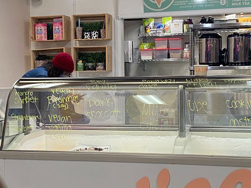 Ice cream options  at Nice Cream in Del Mar