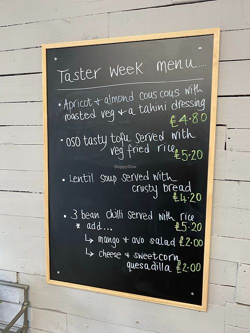 Taster menu for opening day! at Oso Vegan in Kettering