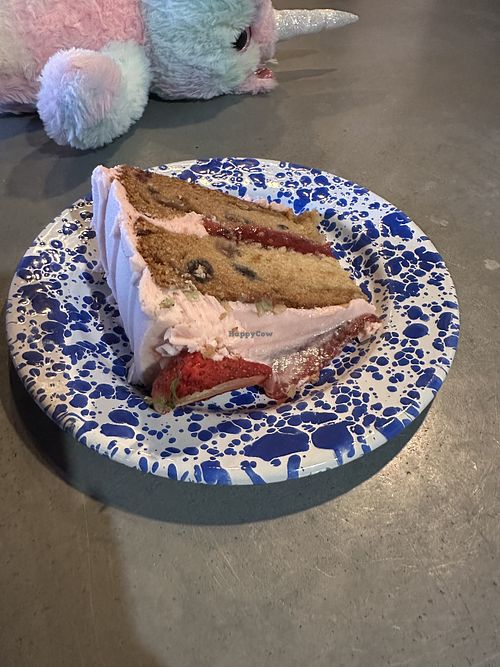 Strawberry cakee  at Le Petit Monstre in Brooklyn