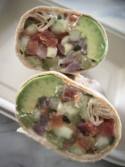 Hummus wrap at Goji Juicery and Kitchen in Fort Lauderdale