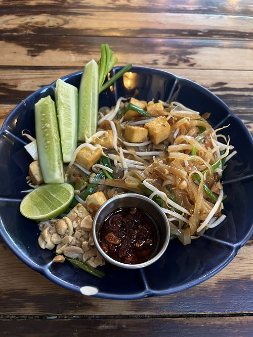 Vegan Pad Thai  at Elephant in Koh Lipe