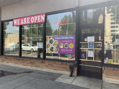 Exterior at Vegan Deadly Sins in Sacramento