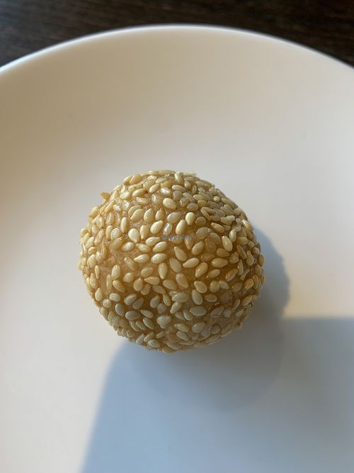 Sesame balls - comes with 4 - yummy   at Vegan Deadly Sins in Sacramento