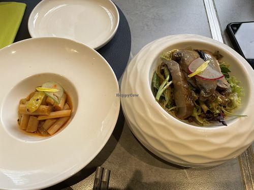 Appetisers from executive lunch set   at Emerald 珺 in Hong Kong Island