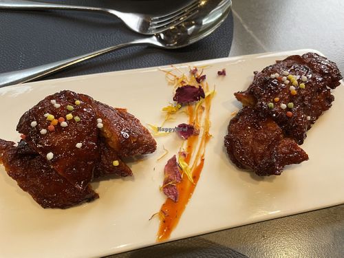 Vegan rose pork from exec lunch set   at Emerald 珺 in Hong Kong Island