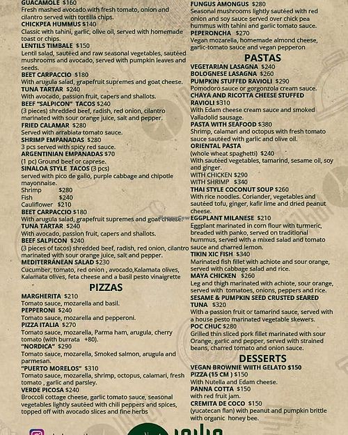  at Layla Restaurant Plants & Mushrooms in Puerto Morelos