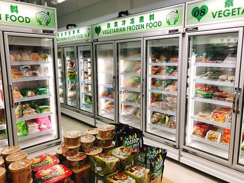 Inside  at Long Yuan Vegetarian Frozen Food in Central Singapore
