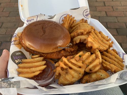 Magic City Chicken Sandwich  at Houstatlantavegan in Houston