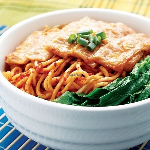 Vegetarian Hot & Spicy Pan Mee  at Face to Face Noodle House in Kuala Lumpur