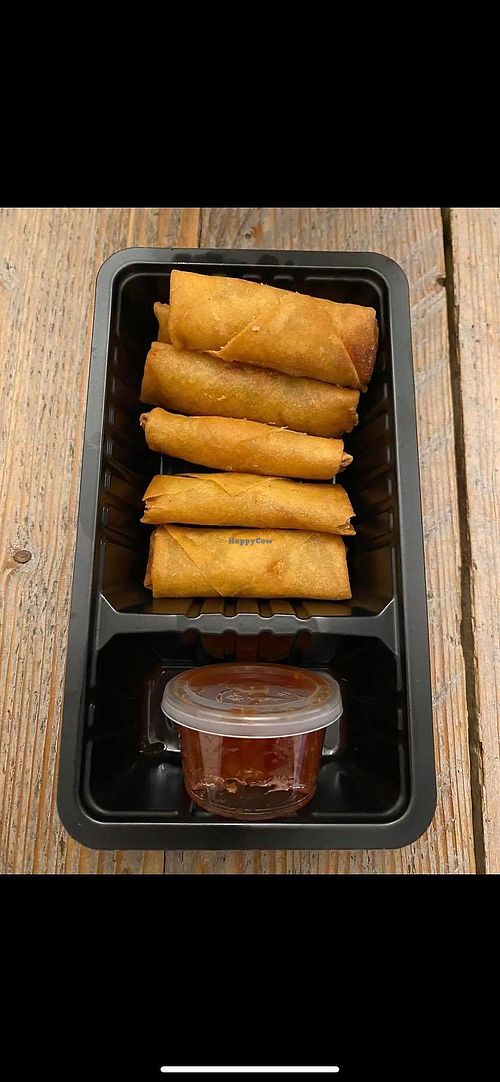 Fried mini springrolls. at MyWok in Goes