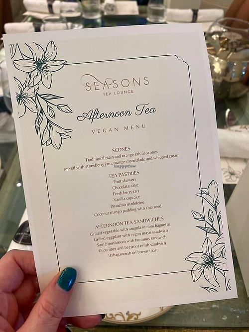 Menu  at Four Seasons Hotel in Doha