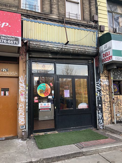 The outside of Sol Sips at Sol Sips in Brooklyn