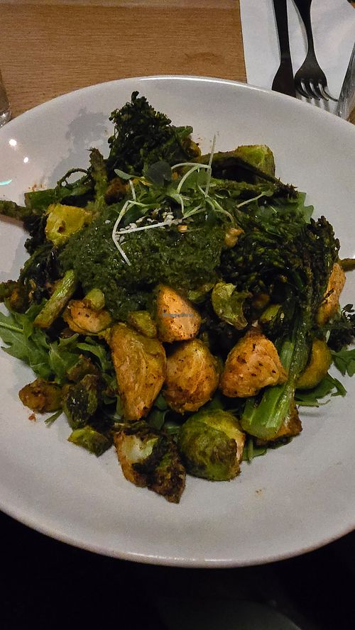 All green at Aunts et Uncles in Brooklyn