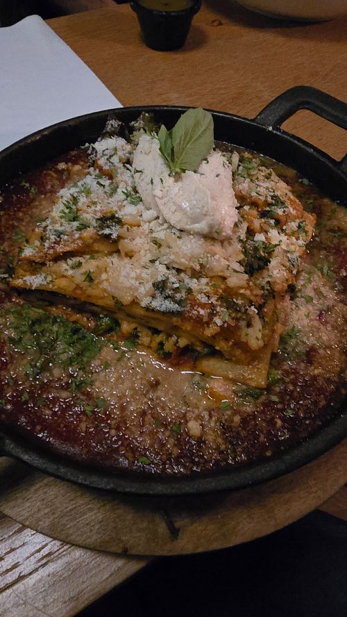 Lasagne at Aunts et Uncles in Brooklyn