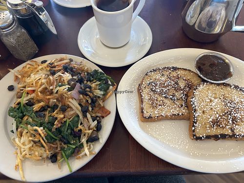 Vegan and GF French toast!   at The Nucleus in Eau Claire