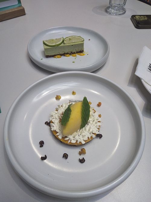 Key lime pie & carrot cake. at Green Common - Raffles City in Shanghai