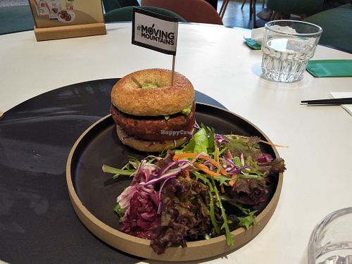 Breakfast bagel at Green Common - Raffles City in Shanghai