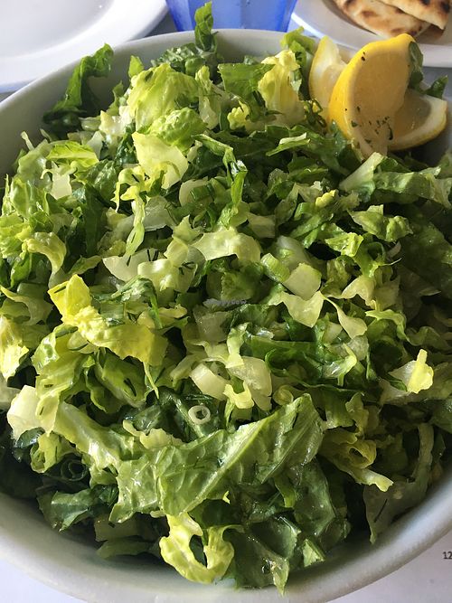 Lettuce salad, so fresh! at Blu Kouzina in Sarasota