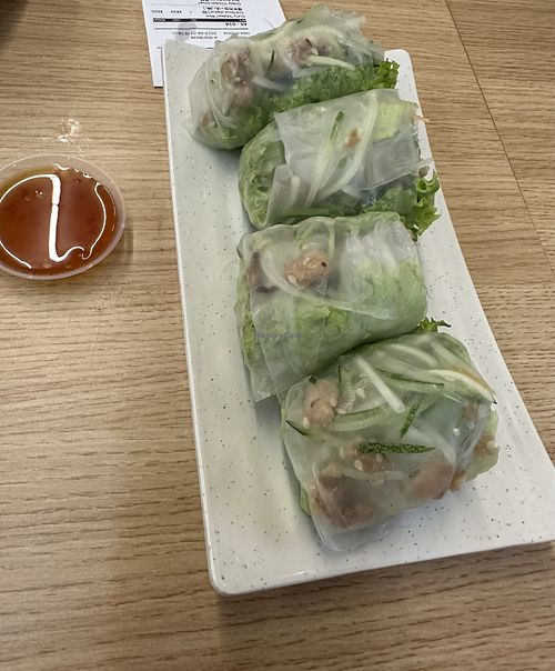 Vietnamese spring roll  at Green by choice 我行我素 - Hougang Green Mall in Northeast Singapore