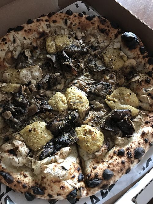 Woodstock vegan at Fugazzi Pizza  in Montreal