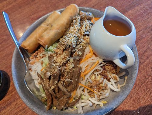 Warm noodle salad at Vego Delish in Perth