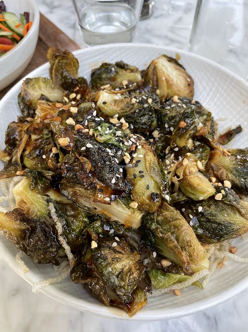 Brussel sprouts  at Lake Park Diner in Naples