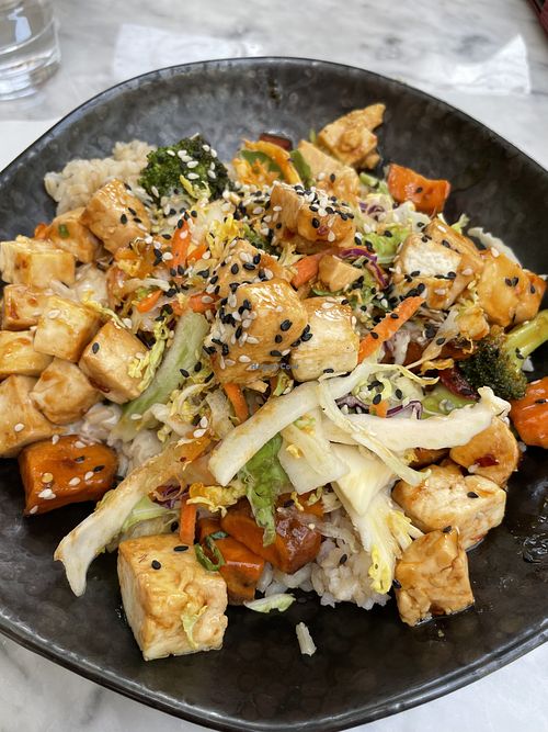 Tahini Bowl at Lake Park Diner in Naples