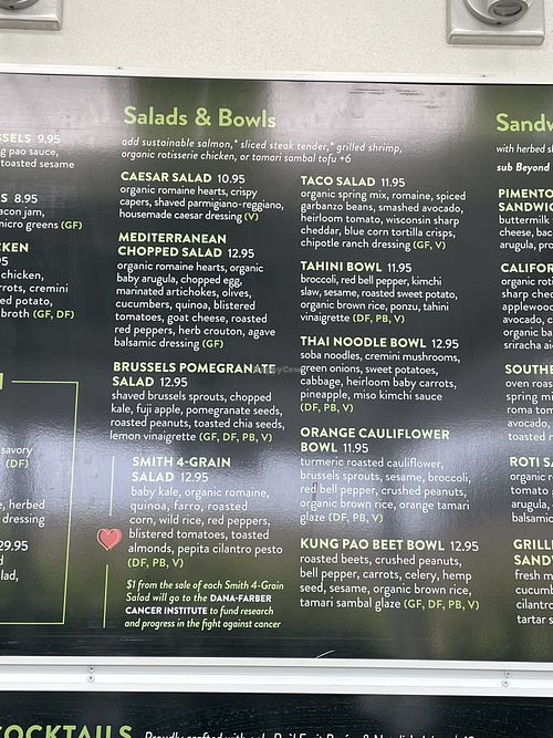 Salad and bowls at Lake Park Diner in Naples