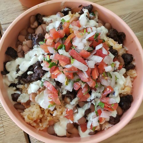 Buritto Bowl at Rascal's in Santa Barbara