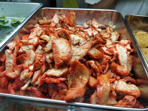 Mock char siew at Uncle Chay Vegetarian 素先生 in West Singapore