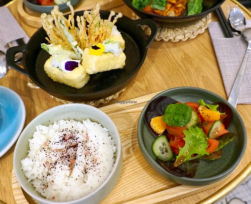 Agedashi tofu at Graines du Jour in Paris