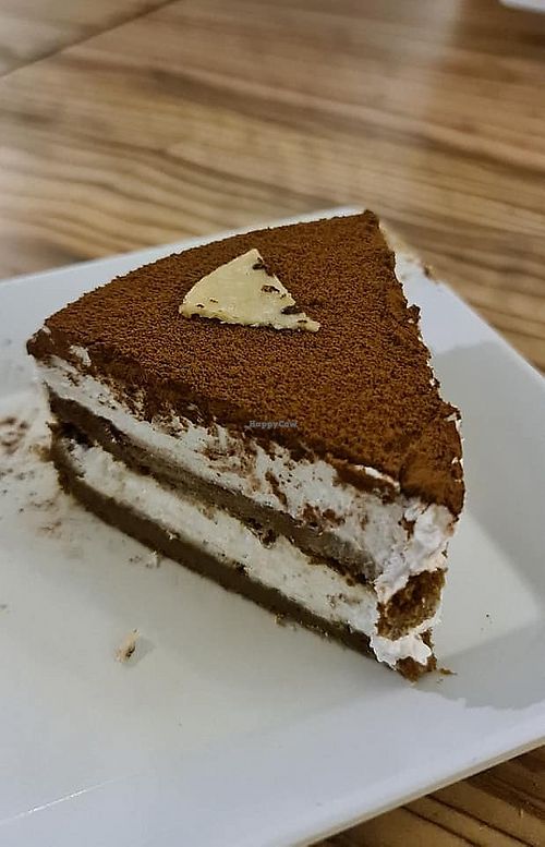 Vegan Tiramisu. Gluten-free, sugar free. diabetics friendly and and Keto friendly at Locaba in Central Singapore