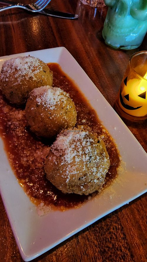 Mac and cheese balls at Monster Vegan in Philadelphia