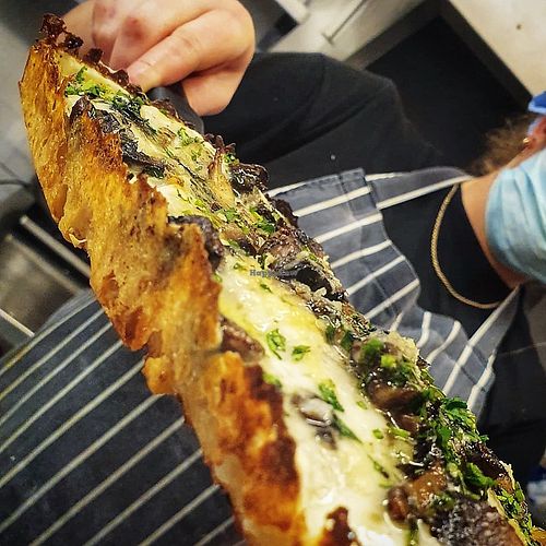 Crispy at Four Side Vegan Pizza in Manchester