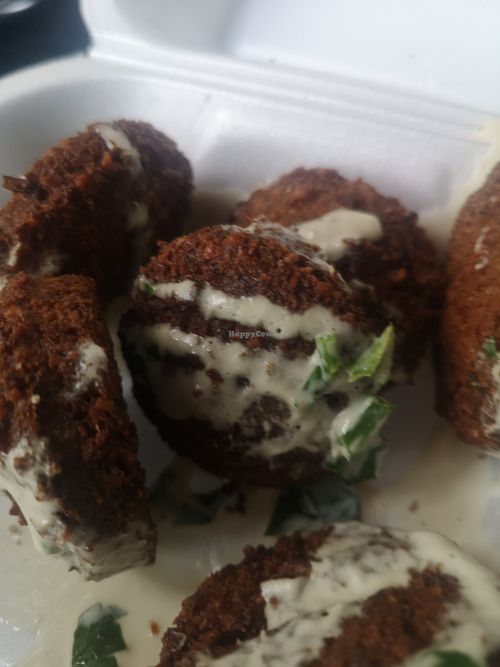 Homemade Falafel, Tahini at La Fiesta Imbiss in Leipzig