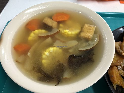 Old cucumber soup $2.50 at Pure Heart 清心素食 in Central Singapore