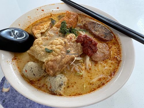 Laksa looks amazing on sat only!  at Pure Heart 清心素食 in Central Singapore