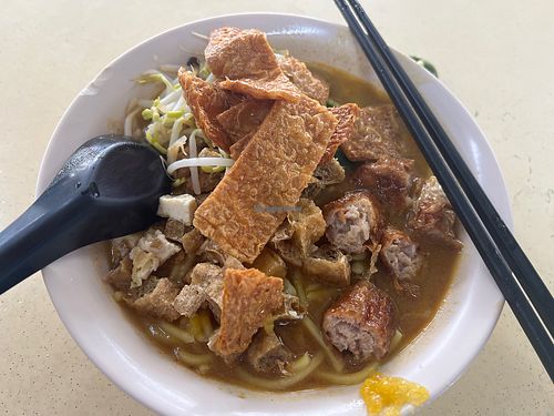 Mee rebus- still lacking the punch that mee rebus should have . Nonethless, ingredients are on point!  at Pure Heart 清心素食 in Central Singapore