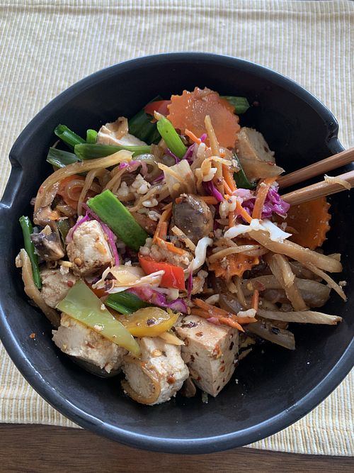 Ginger vegetables at Keen Kow Thai Food in Ninilchik