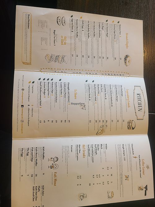 New menu at Onehunga Cafe in Auckland