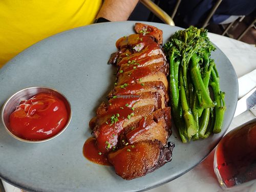 BBQ ribs at Willow Vegan Bistro in New York City