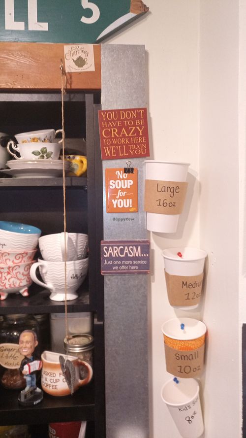 Ha 😄 at Rusticana Coffee in Mill Bay