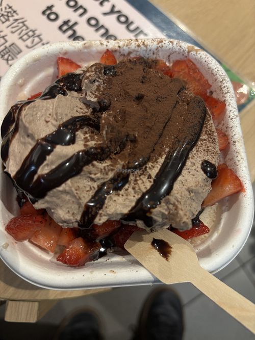 Strawberry bingsu  at NUTTEA - La Trobe St in Melbourne