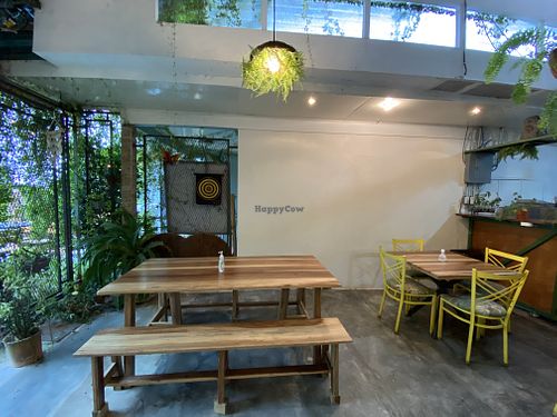 Indoor seating   at El Chante Verde in La Fortuna