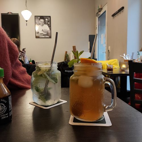 Tamarind lemonade, lime and mint lemonade at Nam in Cologne