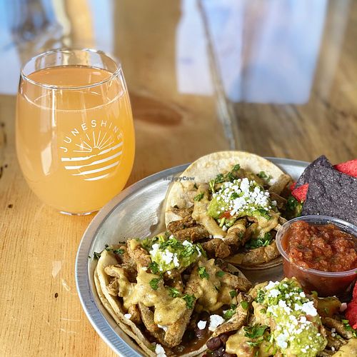 Vegan Cactus Tacos at AquaSol Waterfront Eatery + Bar in Pagosa Springs