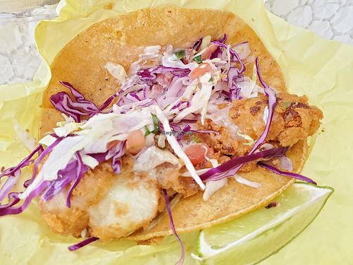 Baja taco at Taco Vega in Los Angeles