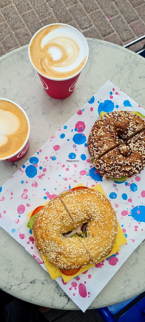 Yummy bagels at Okja - Camps Bay in Cape Town