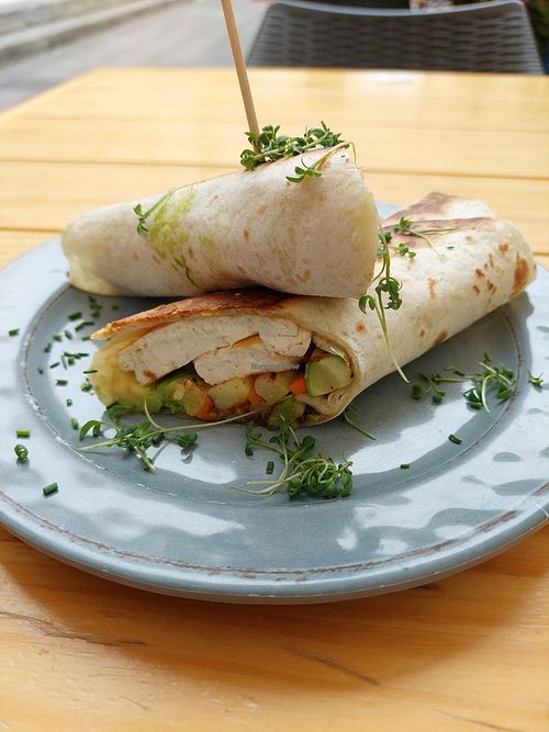 Thai wrap looks tasty but it was bland actually at Mr Kale 2.0 - Calle Ruiz de Alda in Gran Canaria